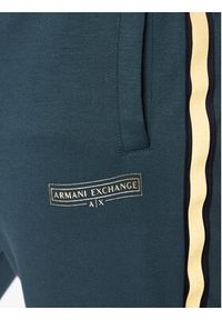 Armani Exchange Spodnie dresowe 3RZPRA Z9N1Z 0899 Zielony Regular Fit. Kolor: zielony. Materiał: syntetyk