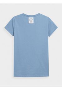 outhorn - T-shirt z nadrukiem damski. Okazja: na co dzień. Materiał: jersey, bawełna. Wzór: nadruk. Styl: casual, klasyczny #4