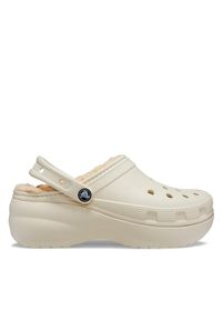 Crocs Klapki Crocs Classic Platform Lined Clog W 207938 Beżowy. Kolor: beżowy. Obcas: na platformie #1