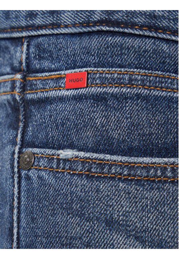 Hugo - HUGO Jeansy 50542688 Niebieski Extra Slim Fit. Kolor: niebieski