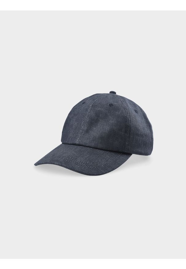 4f - 4F Czapka z daszkiem strapback uniseks - szara L/XL. Kolor: szary. Materiał: bawełna, materiał. Styl: sportowy, casual