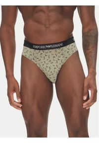 Emporio Armani Underwear Komplet 3 par slipów EM000256 AF10800 MC112 Zielony. Kolor: zielony. Materiał: bawełna