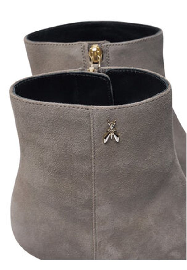 Patrizia Pepe Botki 8Y0093/L033-S690 Szary. Kolor: szary. Materiał: zamsz, skóra