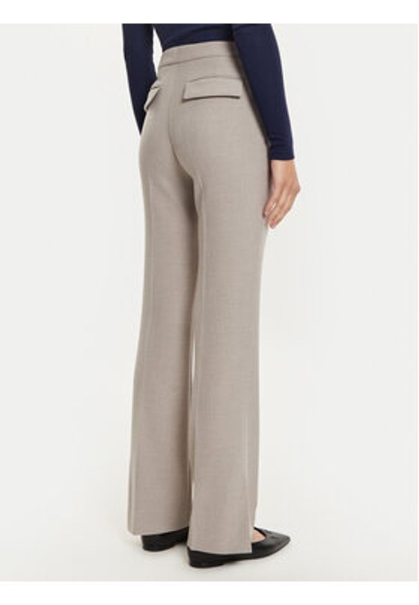 BOSS - Boss Spodnie materiałowe Tubeka4 50518860 Szary Slim Fit. Kolor: szary. Materiał: wiskoza