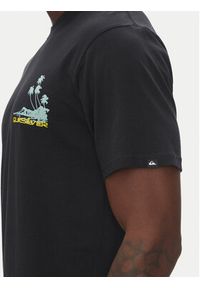 Quiksilver T-Shirt Palm Lines Ss EQYZT08057 Czarny Regular Fit. Kolor: czarny. Materiał: bawełna #5