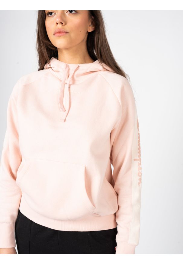 Champion Bluza "Hoodie" | 115571 | Kobieta | Różowy. Kolor: różowy. Materiał: bawełna, poliester. Wzór: nadruk. Styl: sportowy, klasyczny, elegancki