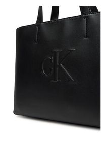 Calvin Klein Jeans Torebka Sculpted Mini Ew Tote LV04K3111G Czarny. Kolor: czarny. Materiał: skórzane #4