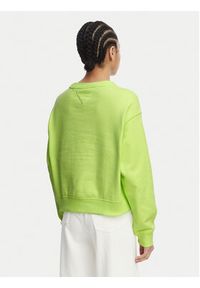 Tommy Jeans Bluza Athleisure Metallic DW0DW22996 Zielony jasny Relaxed Fit. Kolor: zielony. Materiał: bawełna #4