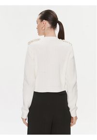 TwinSet - TWINSET Kardigan 241TP3111 Écru Regular Fit. Materiał: bawełna #5