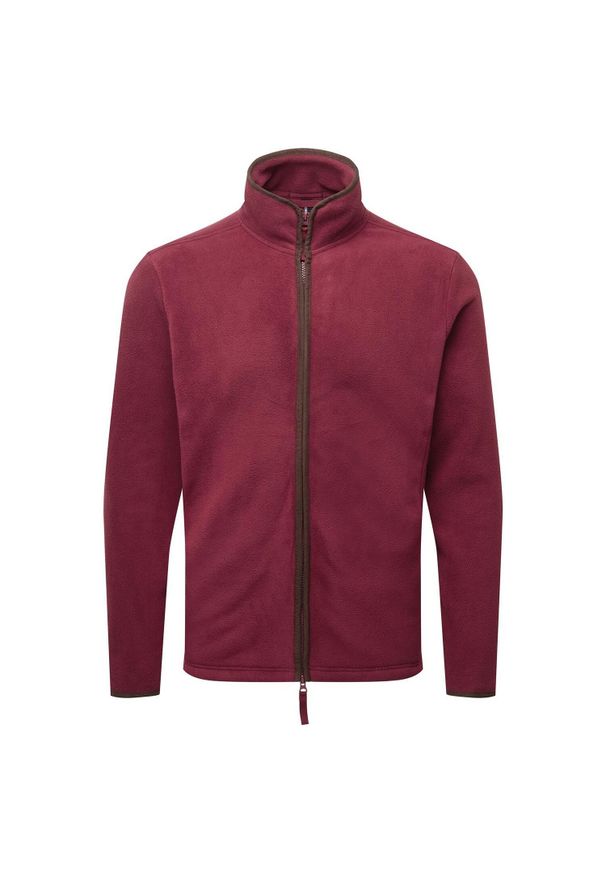 PREMIER - Męska Bluza Polarowa Artisan. Kolor: czerwony, wielokolorowy, brązowy. Materiał: polar. Sezon: zima