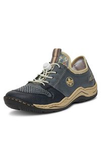 Rieker Sneakersy L0538-14 Granatowy. Kolor: niebieski. Materiał: materiał, syntetyk