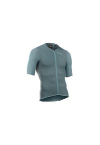Koszulka rowerowa szosowa NORTHWAVE Essence Jersey UPF50 zielony. Kolor: zielony. Materiał: jersey