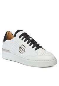 Philipp Plein - PHILIPP PLEIN Sneakersy Leather Lo Top SADS USC0537 PLE022N Biały. Kolor: biały. Materiał: skóra #2