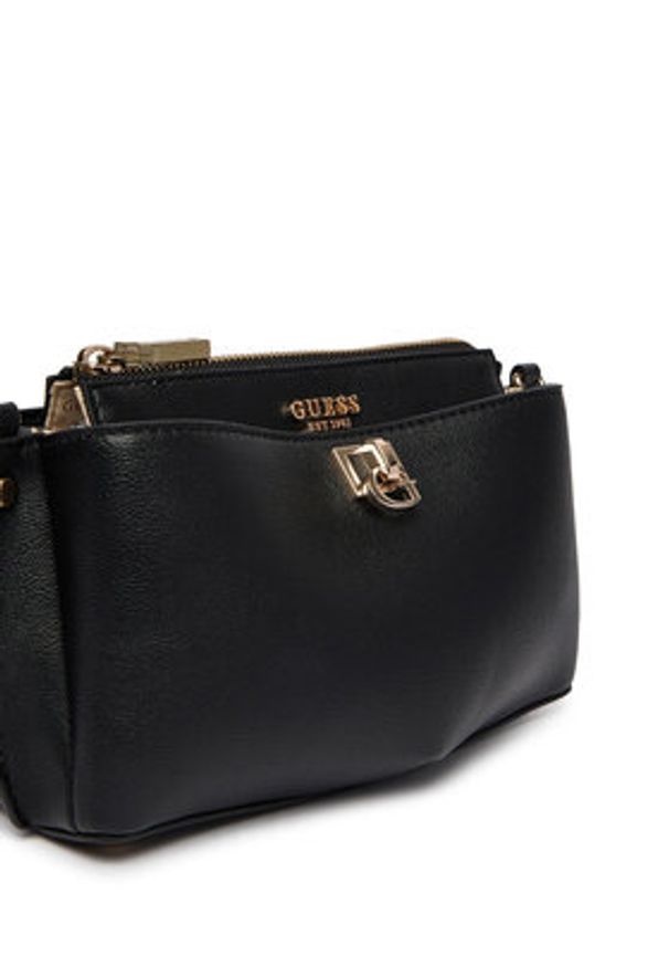 Guess Torebka Bianca Mini HWBG99 07720 Czarny. Kolor: czarny. Materiał: skórzane