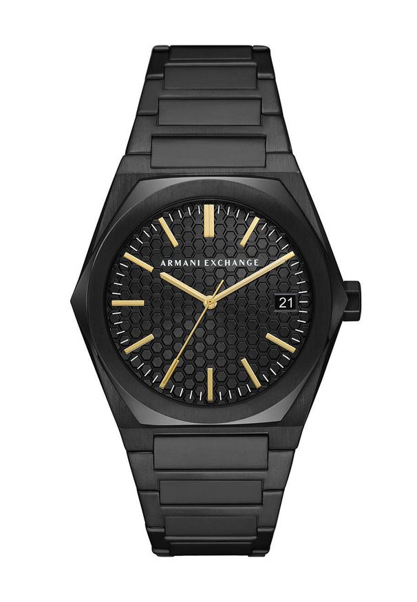Armani Exchange zegarek AX2812 męski kolor czarny. Kolor: czarny. Materiał: materiał