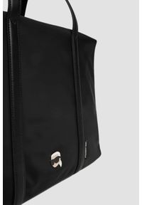 Karl Lagerfeld - KARL LAGERFELD Damska torba sportowa Ikon Nylon. Kolor: czarny. Materiał: nylon. Sport: fitness #2