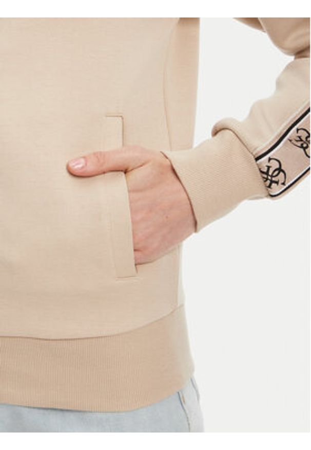 Guess Bluza V2YQ16 KB3P2 Beżowy Regular Fit. Kolor: beżowy. Materiał: syntetyk