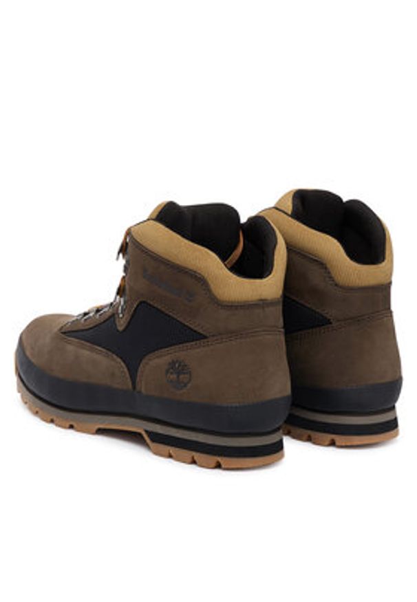 Timberland Trapery Euro Hiker TB0A2P27A2M1 Brązowy. Kolor: brązowy. Materiał: skóra, zamsz