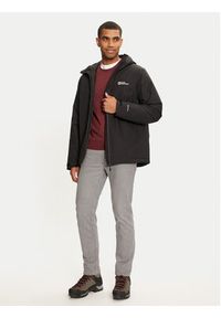 Jack Wolfskin Kurtka przeciwdeszczowa Wisper Ins A61870 Czarny Regular Fit. Kolor: czarny. Materiał: syntetyk #6