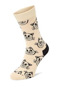 Happy-Socks - Happy Socks Skarpety Mężczyźni Bawełna beżowy|biały wzorzysty, 36-40. Kolor: beżowy, wielokolorowy, biały. Materiał: bawełna #1