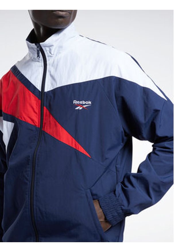 Reebok Bluza Classics Vector Track Top H54456 Niebieski Regular Fit. Kolor: niebieski. Materiał: syntetyk