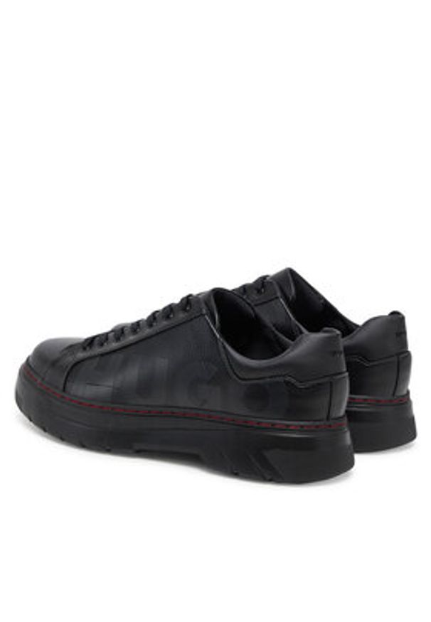 Hugo - HUGO Sneakersy Urian 50536283 Czarny. Kolor: czarny. Materiał: skóra