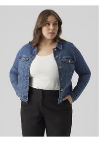 Vero Moda Curve Kurtka jeansowa Runa 10285010 Niebieski Regular Fit. Kolor: niebieski. Materiał: bawełna