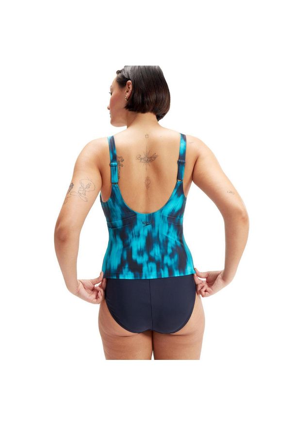 Speedo Shaping Evie Tankini - Granatowy – Rozmiar 46. Kolor: niebieski
