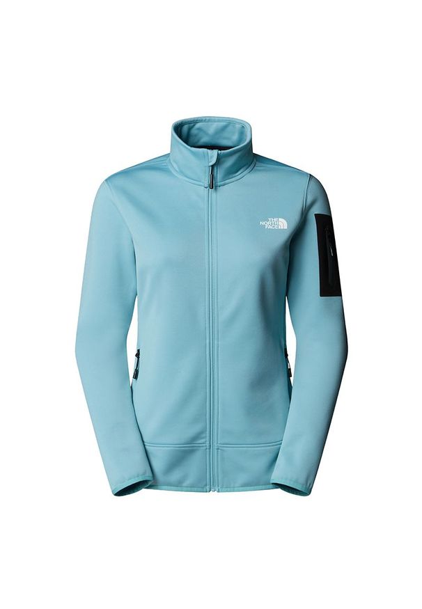 Bluza damska The North Face Mistyescape 0A8BRKE081 - niebieska. Kolor: niebieski. Materiał: poliester, materiał, elastan. Styl: klasyczny, sportowy. Sport: narciarstwo