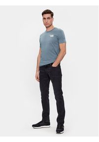 Calvin Klein Jeans T-Shirt Stacked Box Tee J30J324647 Niebieski Slim Fit. Kolor: niebieski. Materiał: bawełna #5