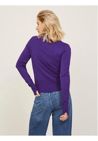 JJXX Sweter 12200214 Fioletowy Regular Fit. Kolor: fioletowy. Materiał: wiskoza #7