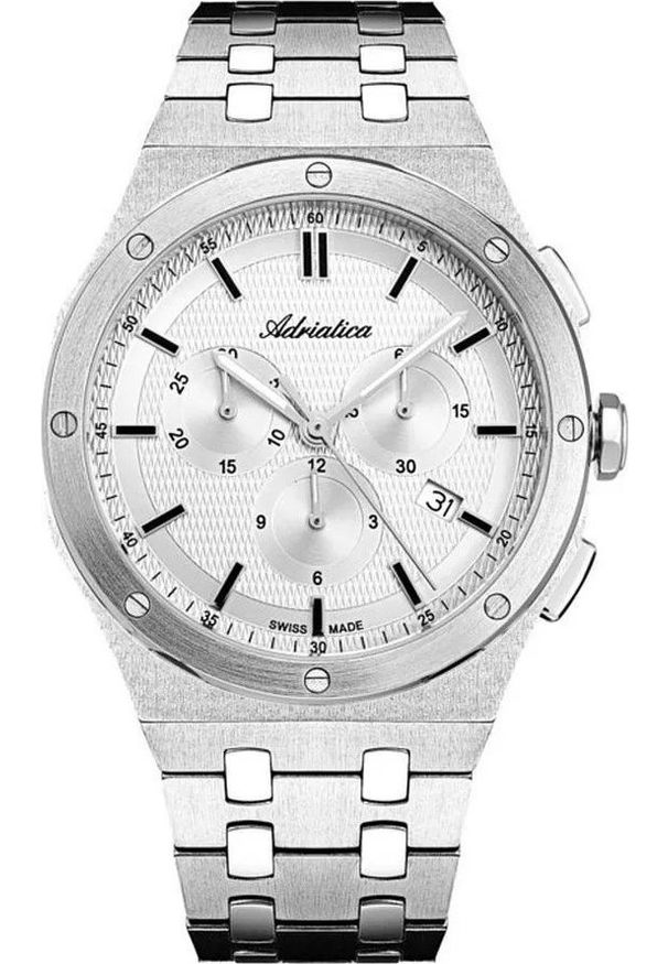 Zegarek męski Adriatica A8337.5113CH srebrny. Kolor: srebrny