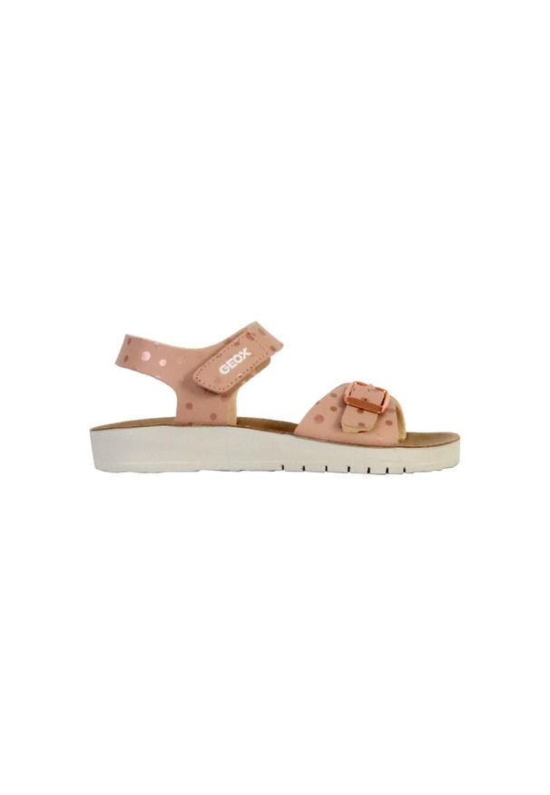 Geox - Sandały GEOX J SANDAL COSTAREI GI Rose. Kolor: różowy. Materiał: syntetyk, skóra. Sezon: lato