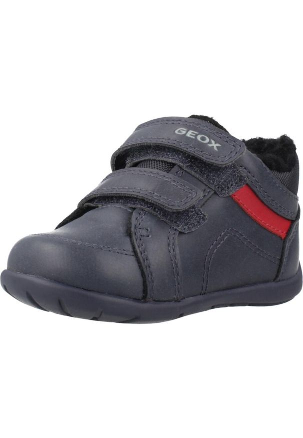 Geox - Buty GEOX B ELTHAN BOY Niebieski. Kolor: niebieski, czerwony, wielokolorowy. Materiał: syntetyk, tkanina. Sport: turystyka piesza
