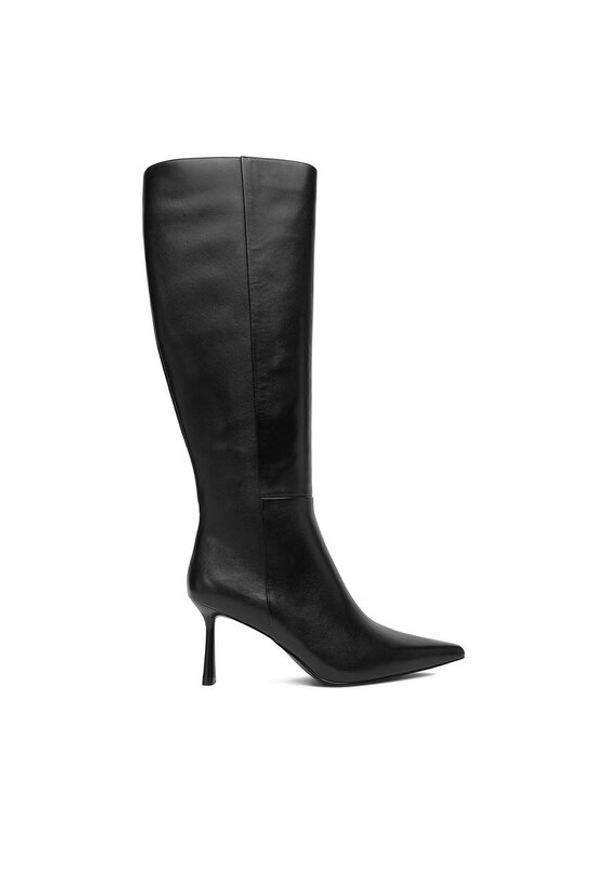 Eva Minge Kozaki EO-ZAINA-01 Czarny. Kolor: czarny. Materiał: skóra