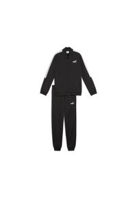 Puma - Młodzieżowy dres Poly Baseball PUMA Black. Kolor: brązowy, zielony, czarny, wielokolorowy. Materiał: dresówka. Wzór: nadruk. Styl: młodzieżowy