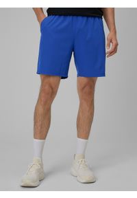 4f - 4F Spodenki treningowe szybkoschnące męskie - niebieskie 3XL. Kolor: niebieski. Materiał: materiał. Sport: fitness, bieganie #2