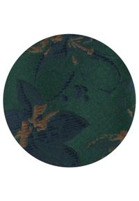 Męski Krawat - Zielony w Duże Kwiaty - Alties. Kolor: zielony. Materiał: tkanina. Wzór: kwiaty. Styl: elegancki, wizytowy #4