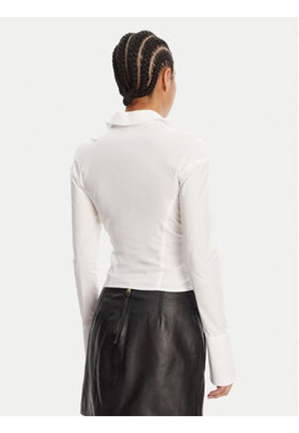 Versace Jeans Couture Koszula 78HAL203 Biały Slim Fit. Kolor: biały. Materiał: bawełna