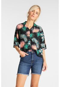 Lee - LEE FLORAL RESORT SHIRT RELAXED FIT DAMSKA KOSZULA BLACK L46DDW01 112110881