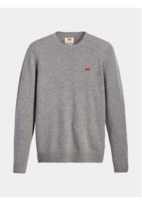 Levi's® Sweter Original Housemark A4320-0000 Szary Standard Fit. Kolor: szary. Materiał: syntetyk #3