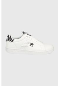 Fila sneakersy Crosscourt kolor biały. Nosek buta: okrągły. Zapięcie: sznurówki. Kolor: biały. Materiał: guma. Obcas: na obcasie. Wysokość obcasa: niski