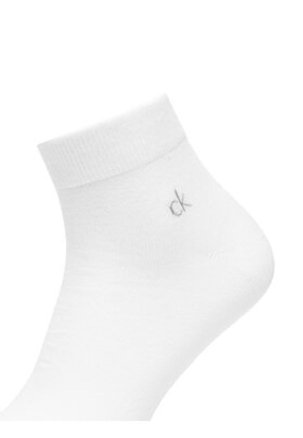 Calvin Klein Zestaw 3 par niskich skarpet męskich 701234209 Biały. Kolor: biały. Materiał: materiał, bawełna
