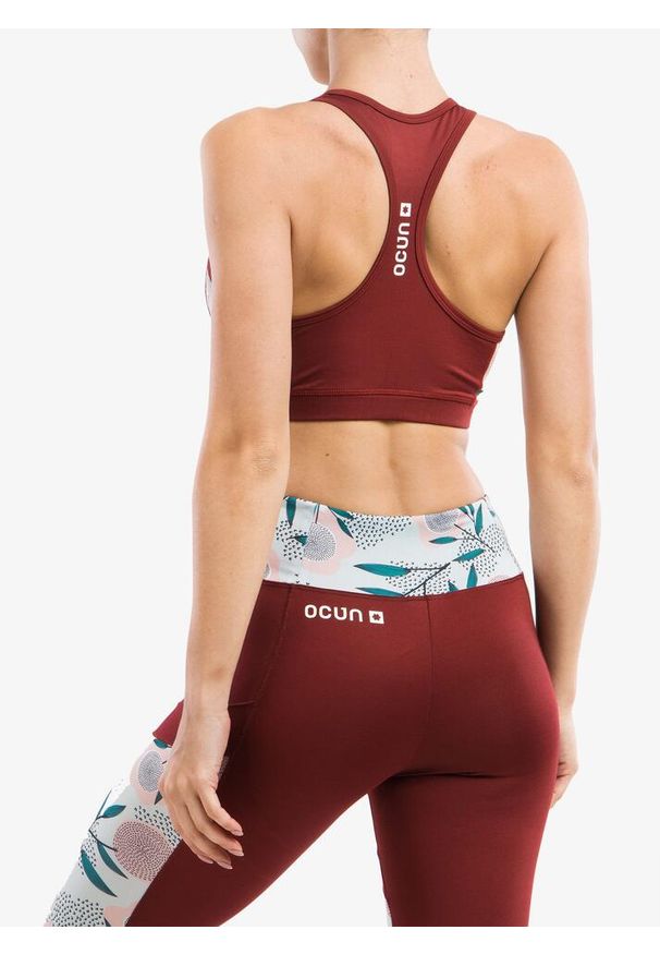 OCUN - Stanik sportowy Ocun Misty Bra. Kolor: czerwony