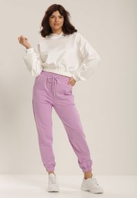 Renee - Liliowe Spodnie Doriashell. Kolor: fioletowy #4