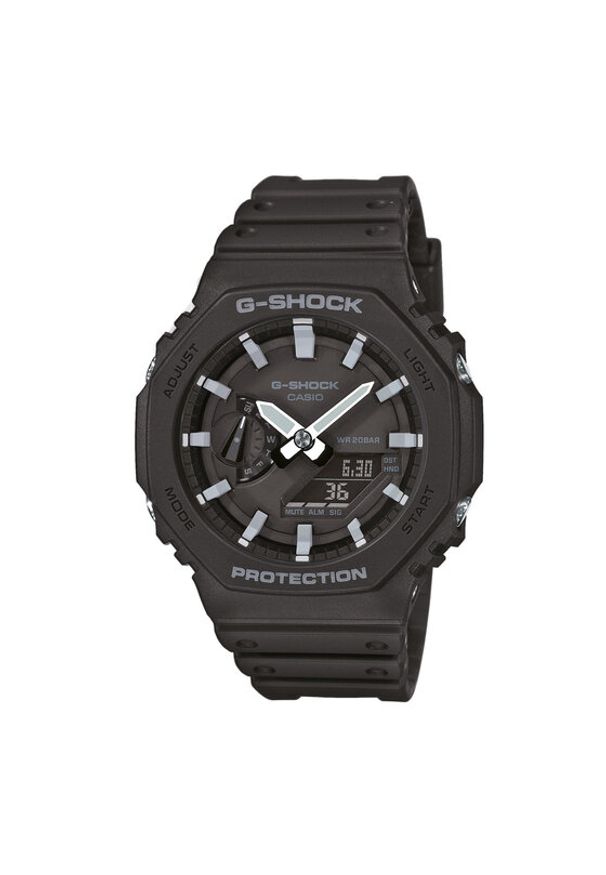 G-Shock Zegarek GA-2100-1AER Czarny. Kolor: czarny