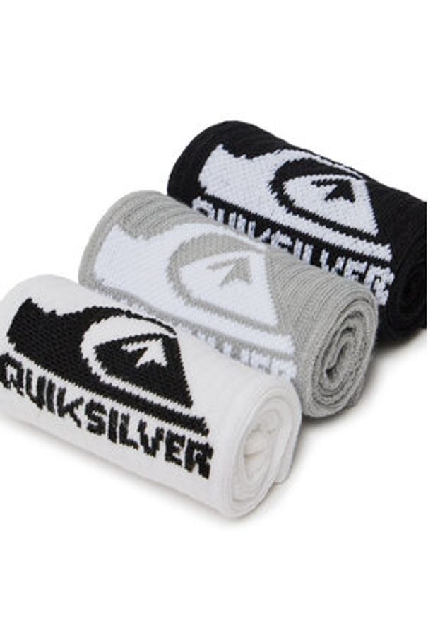 Quiksilver Skarpety AS_QUIKSILVER_101W_SS25 (3-PACK) Biały. Kolor: biały. Materiał: bawełna, materiał