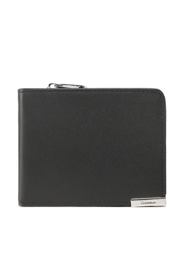 Calvin Klein Duży Portfel Męski Modern Plaque Bifold Half Z/A K50K509974 Czarny. Kolor: czarny. Materiał: skóra