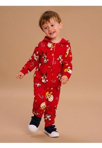 Sinsay - Spodnie jogger Mickey Mouse - czerwony. Kolor: czerwony. Wzór: motyw z bajki