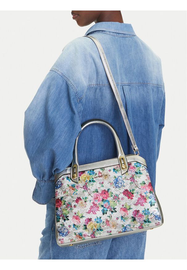 Laura Vita Torebka Aramis 04 Biały. Kolor: biały. Materiał: skórzane